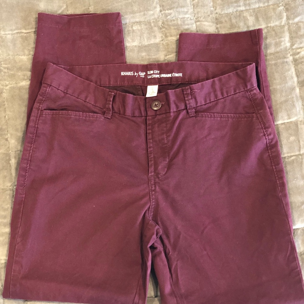 Gap cropped chino pants